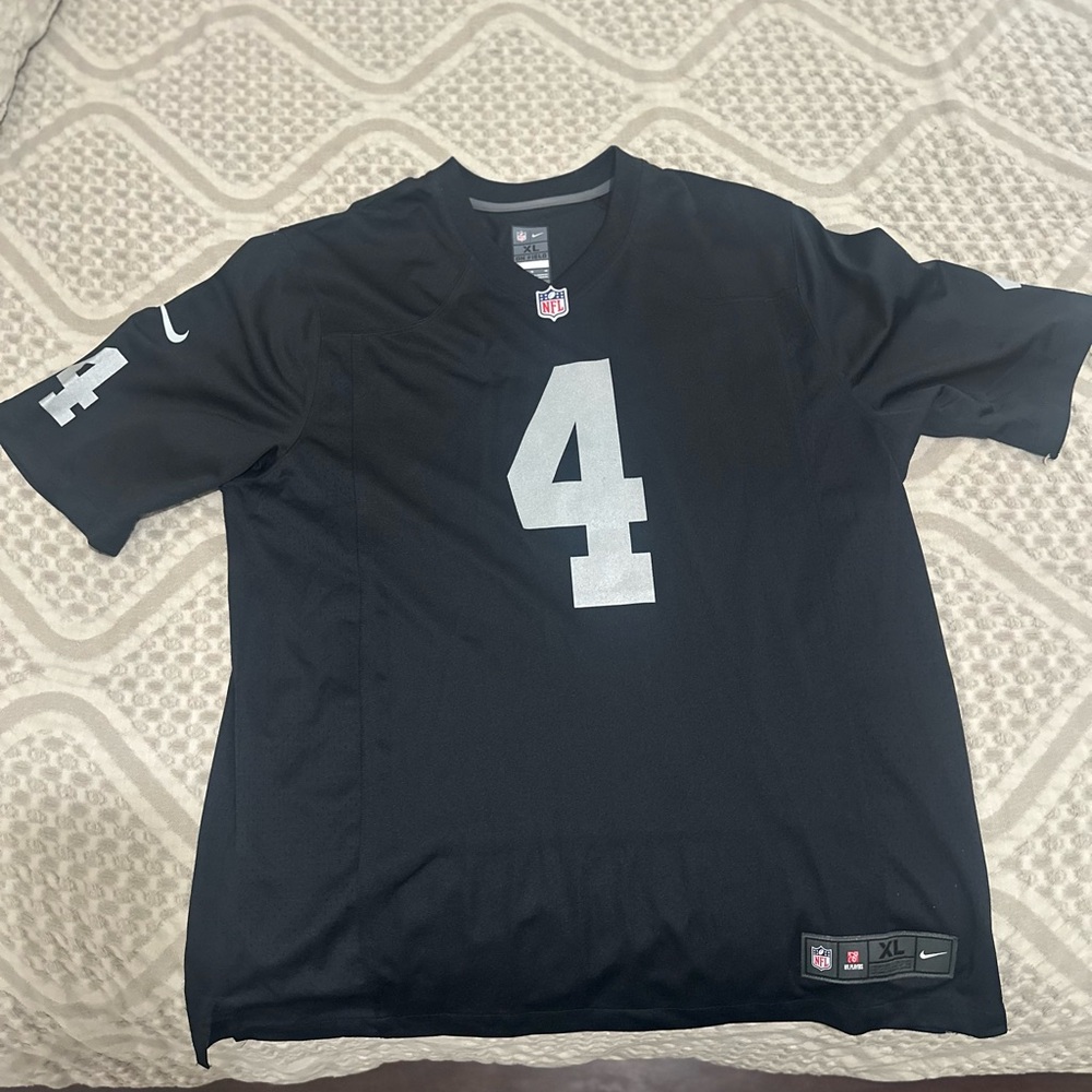 NFL Raider Black and Silver Jersey Authentic Game Jersey